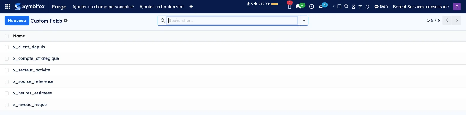 Fields added without code, and the form that carries them
