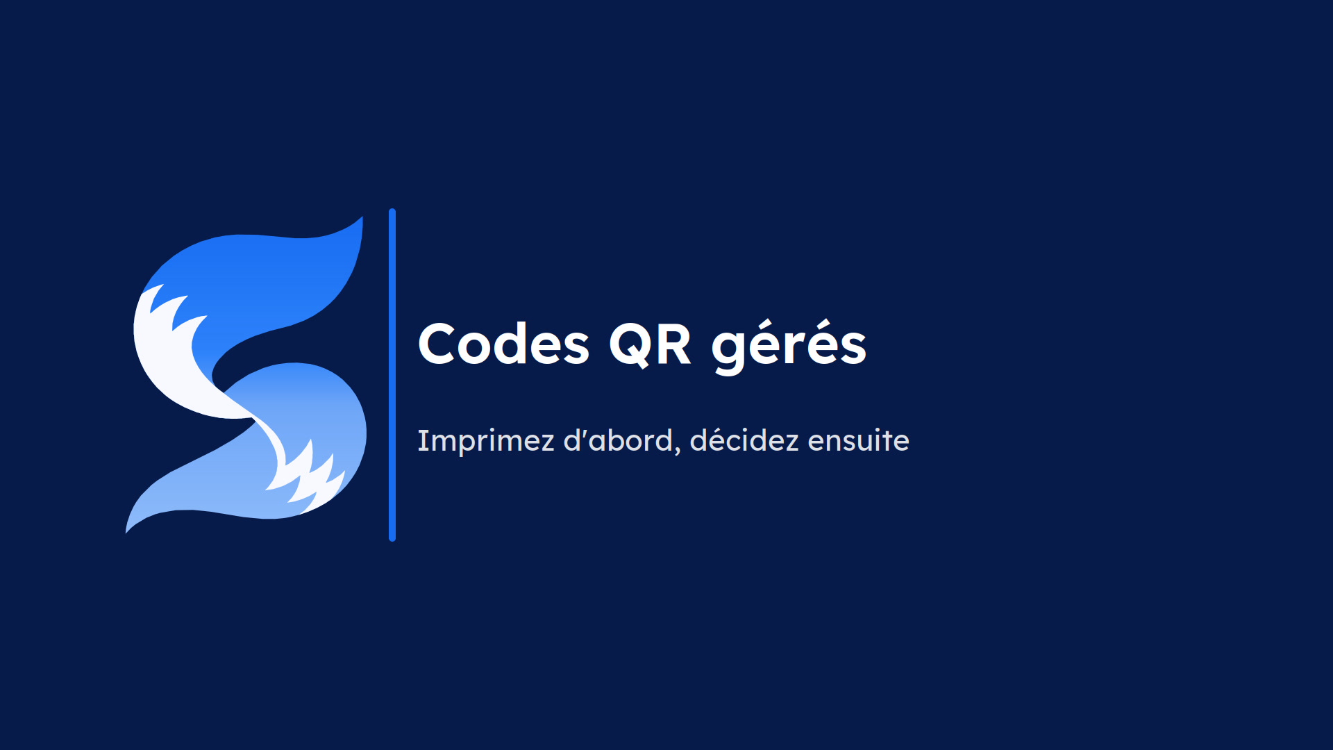 Vidéo : Codes QR gérés