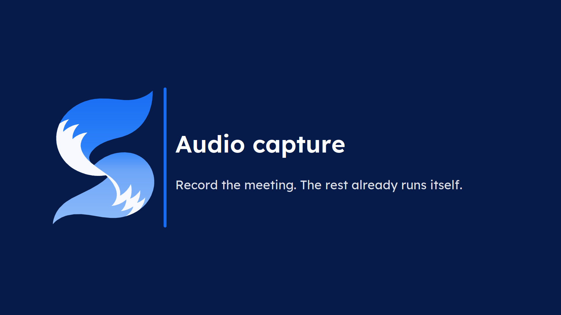 Video : Audio capture