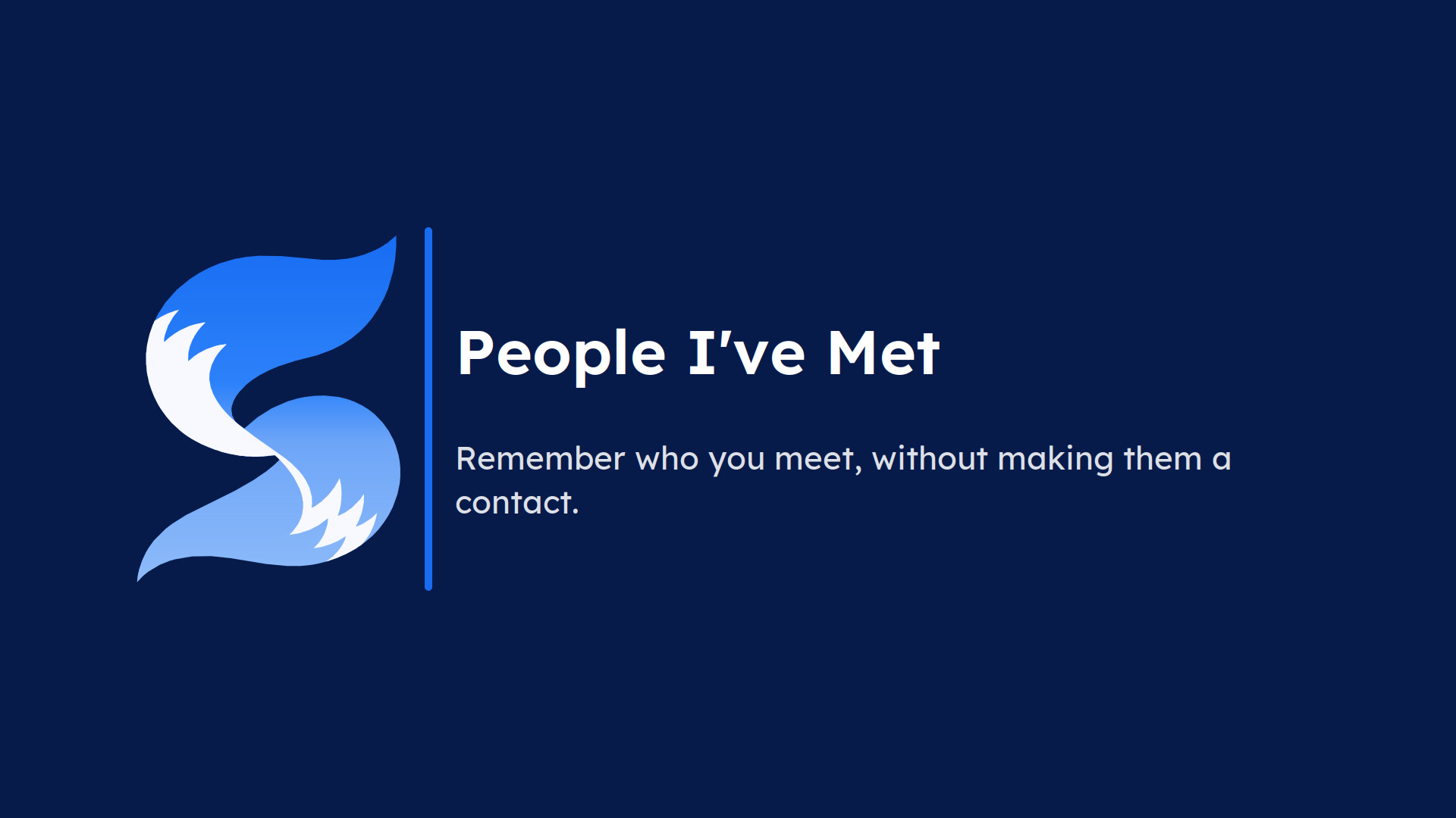 Video : People I've Met